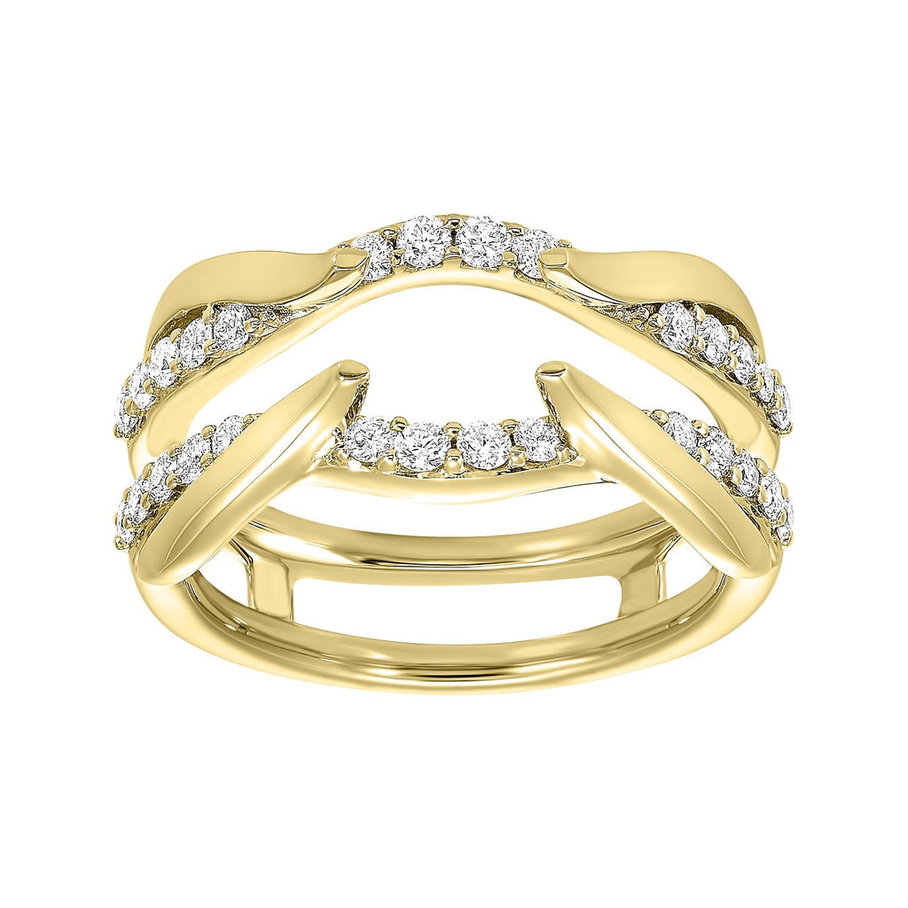 Lady's Yellow 14 Karat Ring Wrap 0.333tw Round Diamonds Finish: Polished
Gender: Ladies