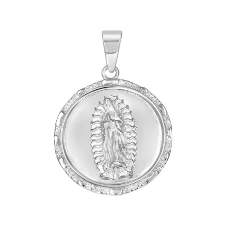 Sterling Silver  Virgen Pendant Length: 30
Gender: Unisex