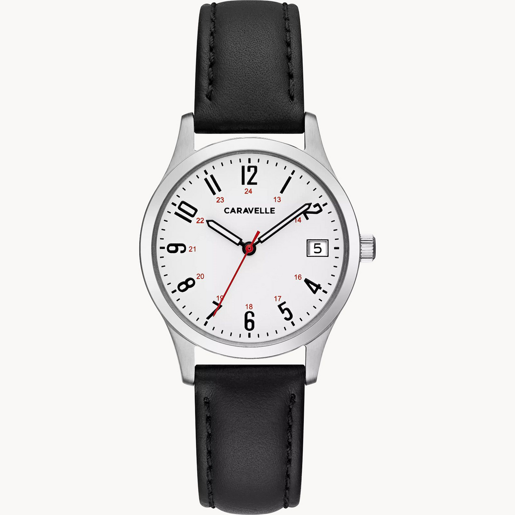 Watch Traditional
Metal: Leather
Color: Silver
Finish: polished