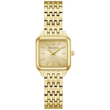Ladies Stainless Steel Bulova Sutton Square
Color: Yellow
Finish: po