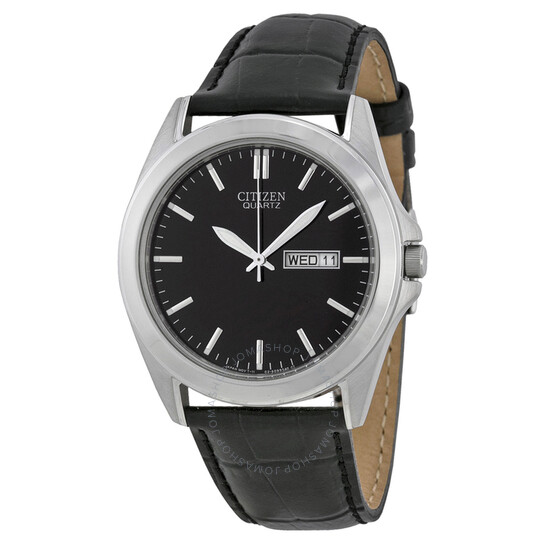 Watch Metal: Leather
Color: Black
Finish: polished