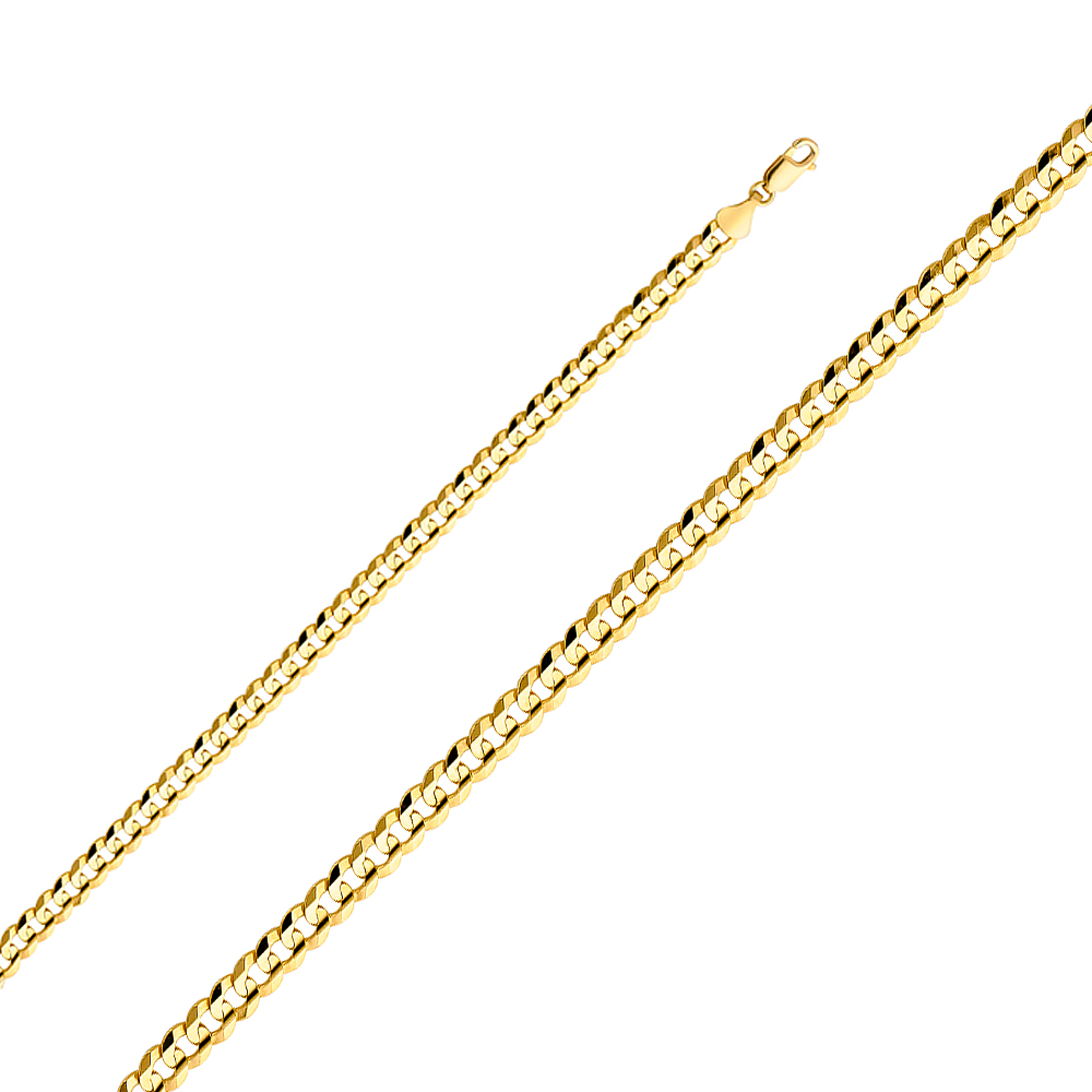 Gent's Yellow 14 Karat Bracelet Style: Cuban
Length: 8"