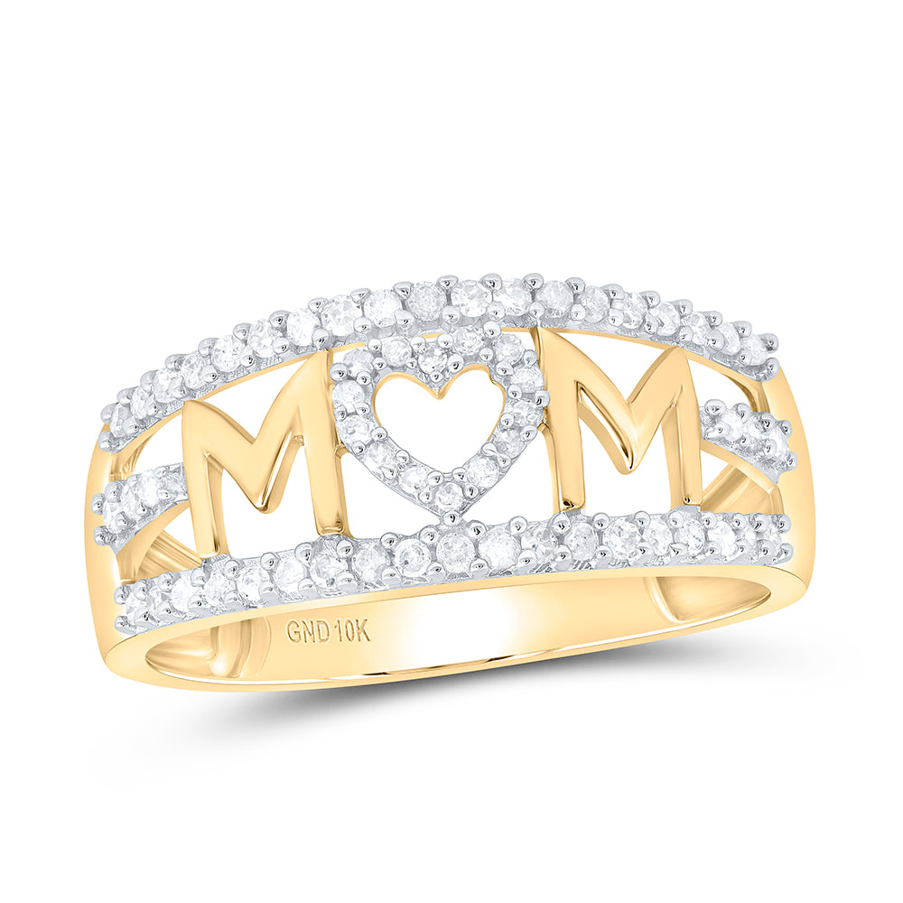 Yellow 10 Karat MOM Other 0.25tw Round Diamonds