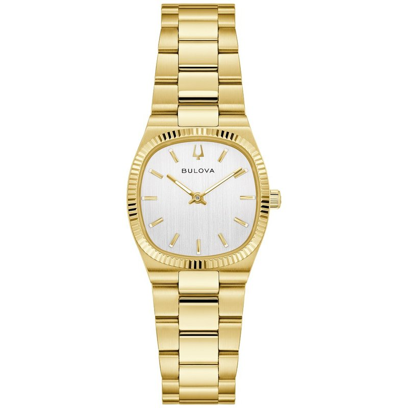 Ladies Bulova Stainless Steel Super Seville
Color: Yellow
Finish: po