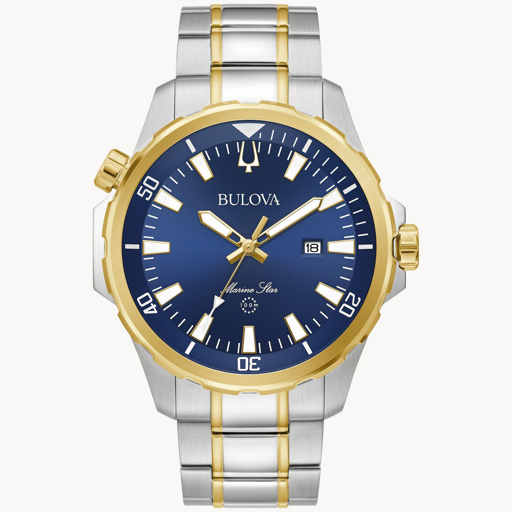 Watch Style: MARINE STAR
Metal: STAINLESS STEEL
Color: Two-Tone Blue