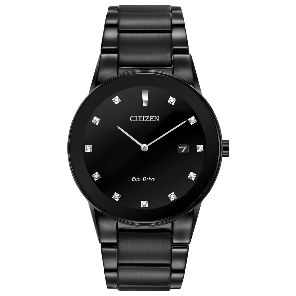 Watch Style: Diamond dial Axiom
Metal: STAINLESS STEEL
Color: BLACK
