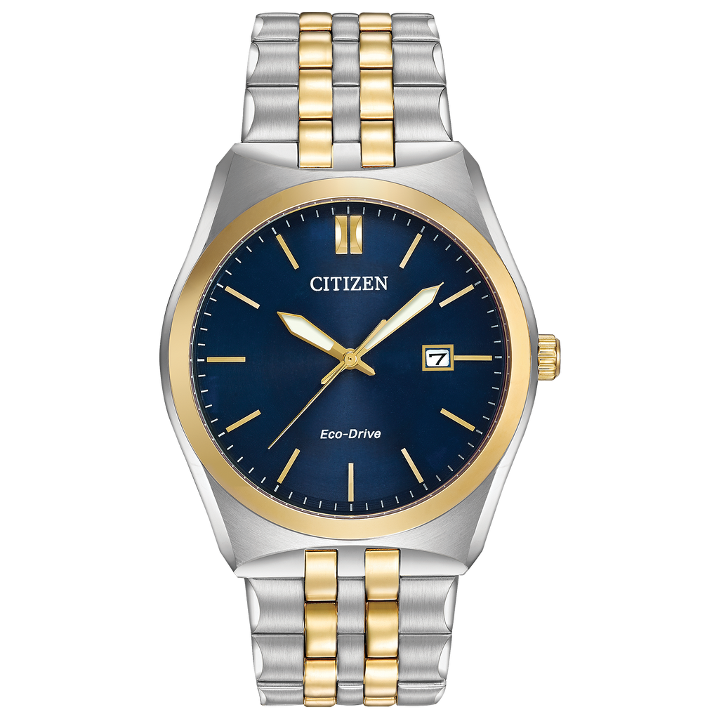 Watch Metal: STAINLESS STEEL
Color: Two-Tone Blue face
Finish: STRAP