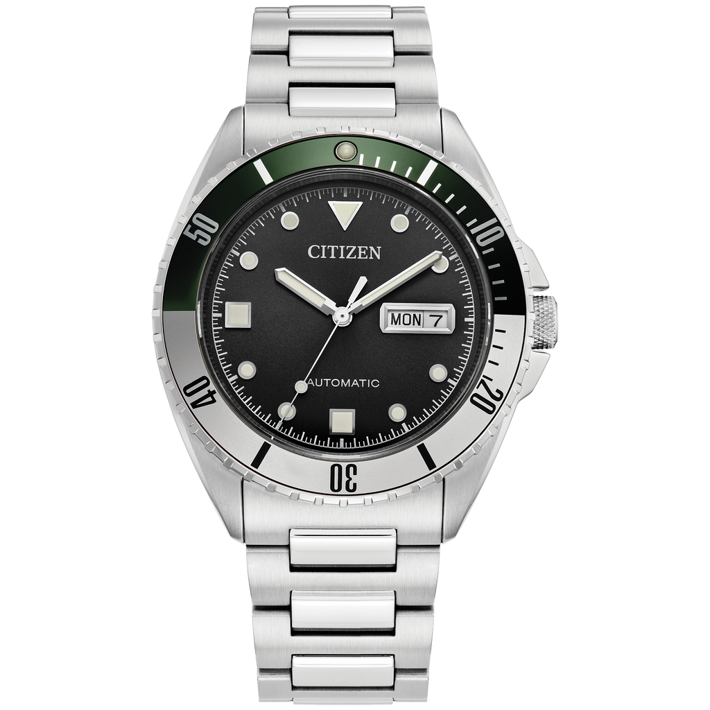 Watch Style: Automatic
Metal: Stainless Steel
Color: Silver
Finish:
