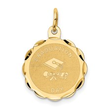 Yellow 14 Karat Graduation Day Pendant Length: 22