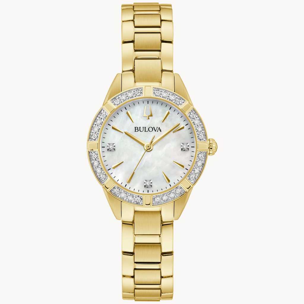 Yellow Watch Style: Diamond dial D19
Metal: Stainless Steel MOP