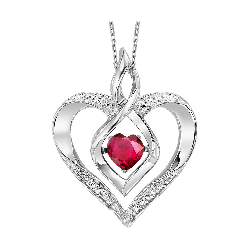 White Sterling Silver Necklaces Length 18 With One Round Diamond And O