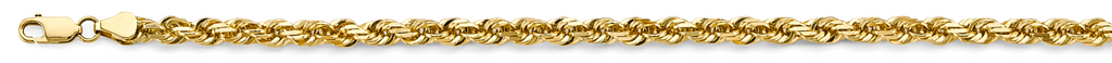 Gent's Yellow 14 Karat Bracelet Style: Rope
Length: 8.5"
