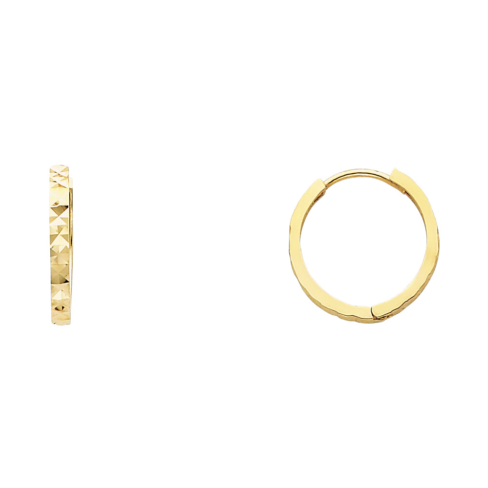 Lady's Yellow 14 Karat Earrings Style: Fashion
Finish: Diamond Cut