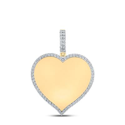 Lady's Yellow 10 Karat Pendant = 0.20tw Round Diamonds Style: Heart
L