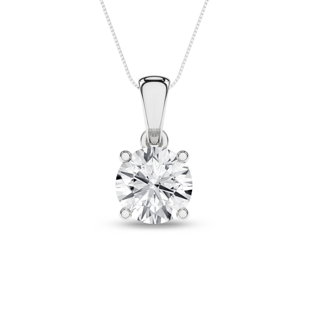 Lady's 14 Karat Lab-Grow one = 1.04ct Round F VS Lab Grown Diamond Col