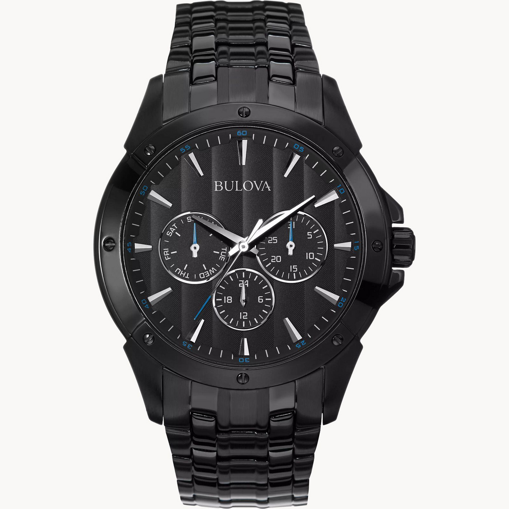 Watch Metal: Stainless Steel black
Color: Black Chronograph
Finish: