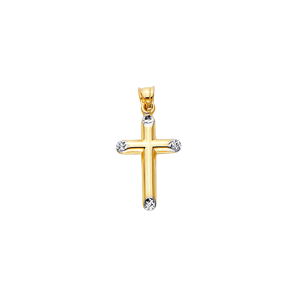 Yellow 14 Karat Hollow Fancy Cross Length: 28
Gender: Gentlement