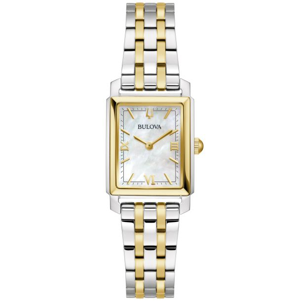 Watch Style: Sutton
Metal: Stainless Steel
Color: Two-Tone MOP
Fini