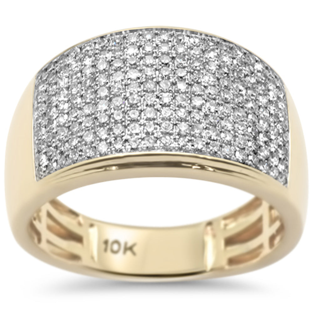 Gent's Yellow 10 Karat Fashion Ring Length 26.27 Mm 23.41 171 = 1.05TW