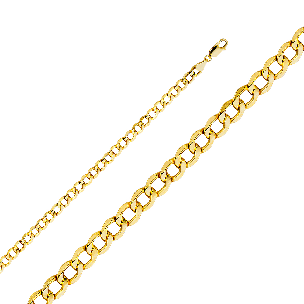 Gent's Gold Over Silver 925 1/10 10K Style: Beveled Curb
Color: Yello