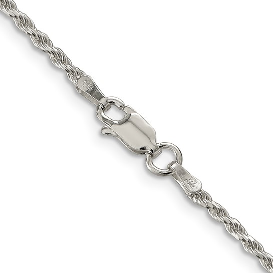 White Sterling Silver Bracelet 3.2mm Style: Rope
Length: 6.5"+1"