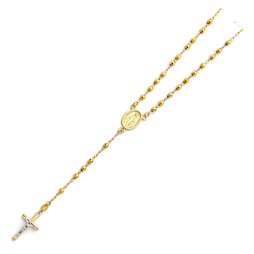 10 Karat Rosary Color: Yellow
Length: 20" 3mm
Gender: Ladies