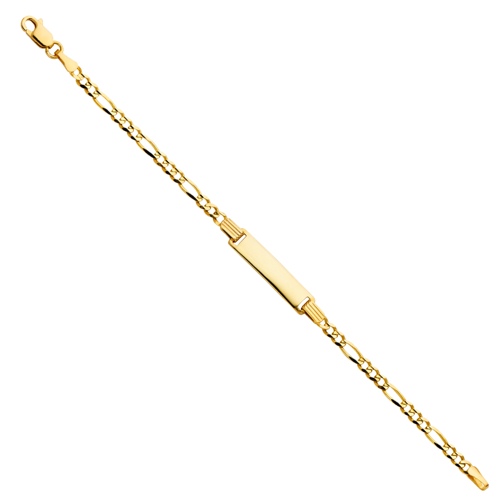 10 Karat Baby Bracelet Mm 3.5 Style: Figaro
Color: Yellow
Length: 6"
