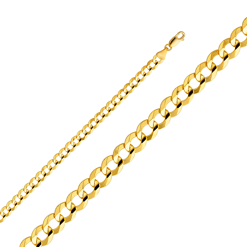 Gent's Yellow 10 Karat Cuban Bracelet
7mm
Length: 8"