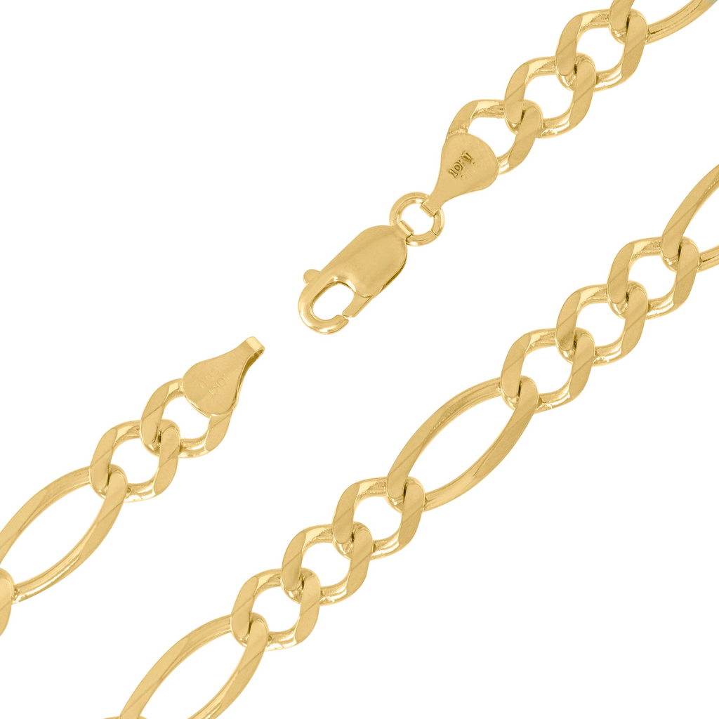 Gent's Yellow 10 Karat Bracelet 7mm Style: Figaro
Length: 8"