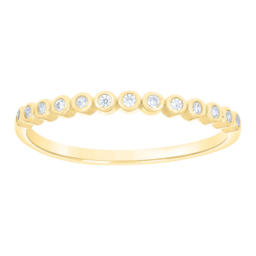Lady's Yellow 10 Karat Fashion Ring Length 1.7mm size 7