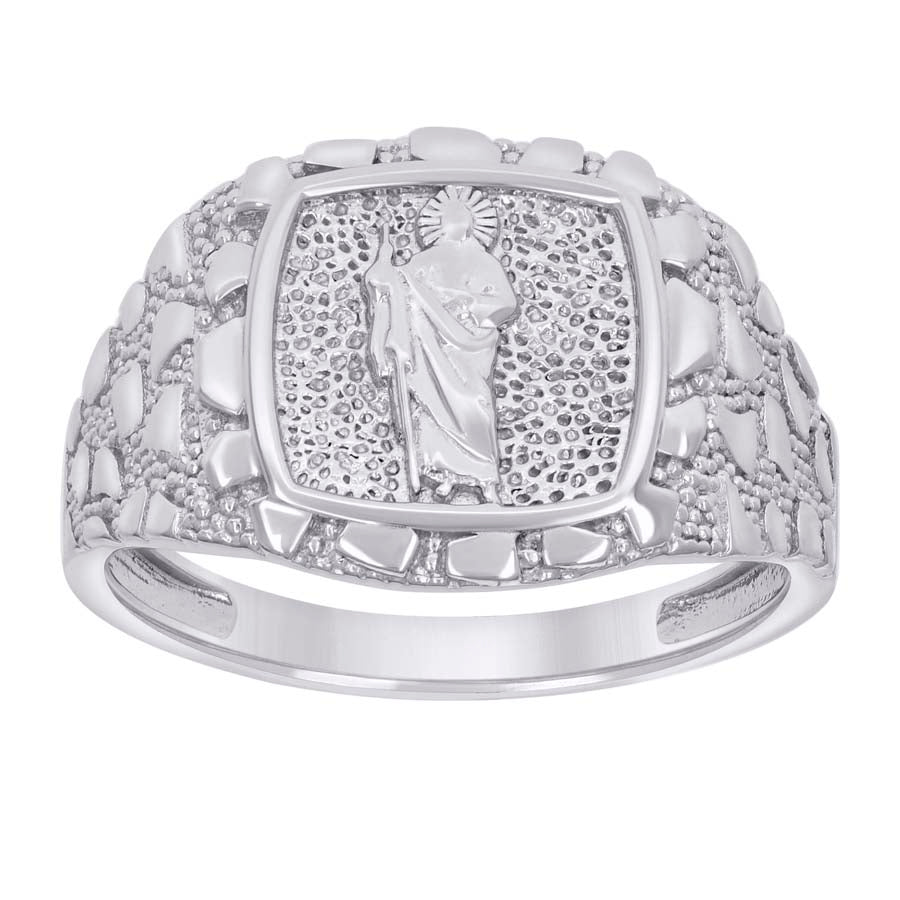 Gent's Sterling St Jude Nugget Ring
Ring Length 15 Mm 15 Style: Nuggu