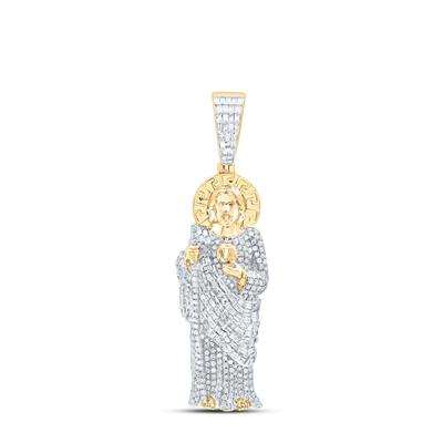 Yellow 10 Karat Saint JudePendant 1.50tw Various Shapes Diamonds Length: 43
Gender: Gentlement