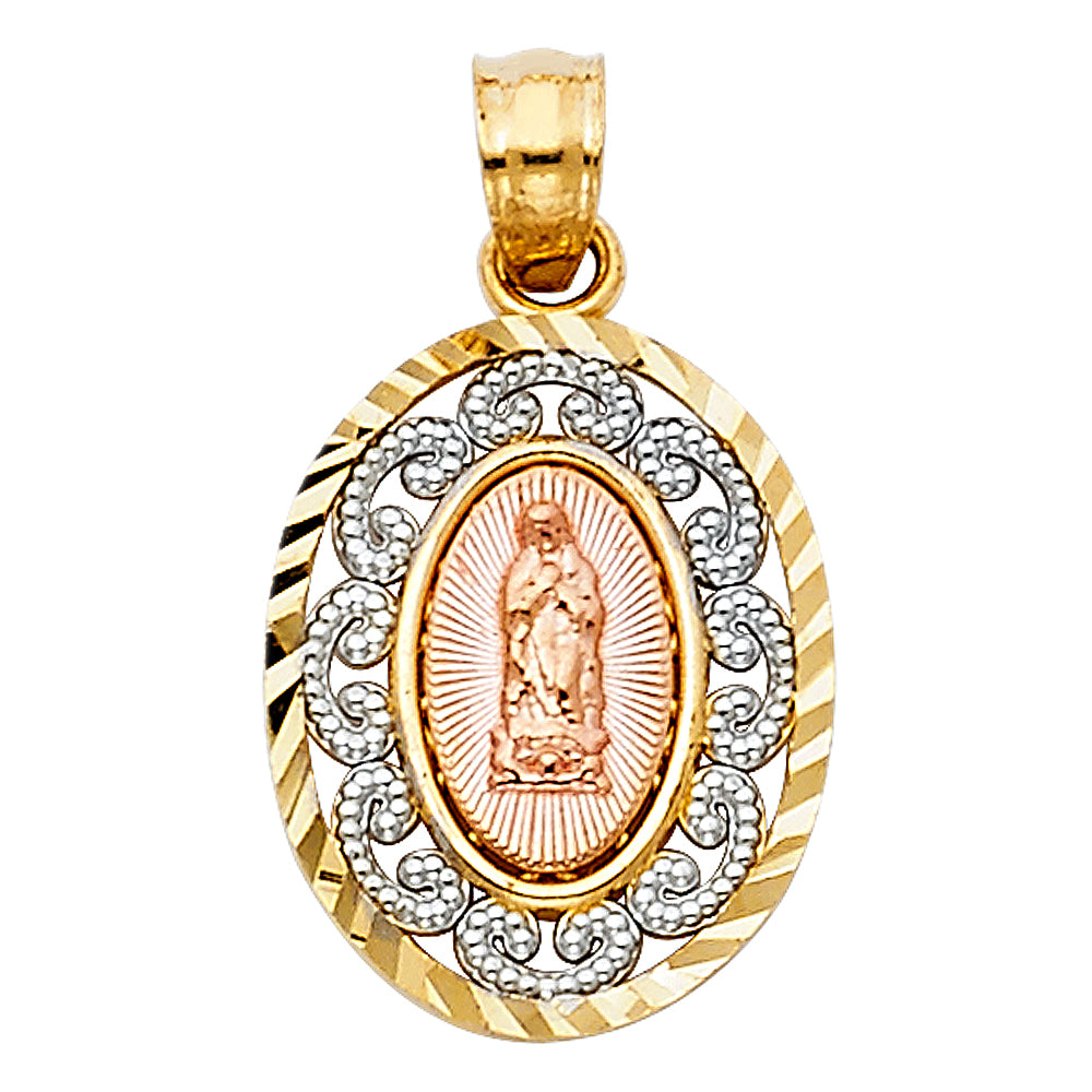 14 Karat Virgin Charm Length 22.54 Color: Two-Tone
Gender: Ladies