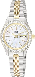 Watch Metal: Stainless Steel Ladies Drees Quartz
Color: Two-Tone crys