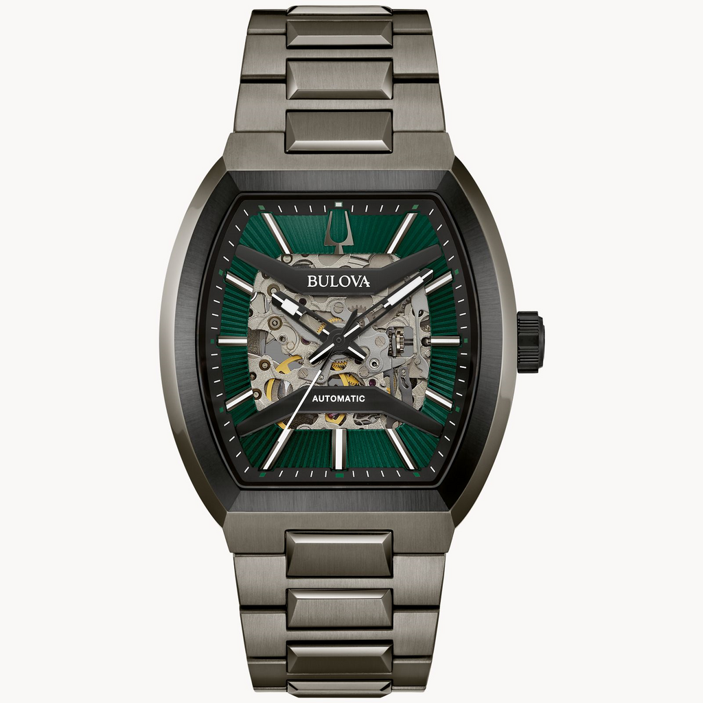 Watch Style: Automatic
Metal: Stainless Steel
Color: Silver green face
Finish: polished