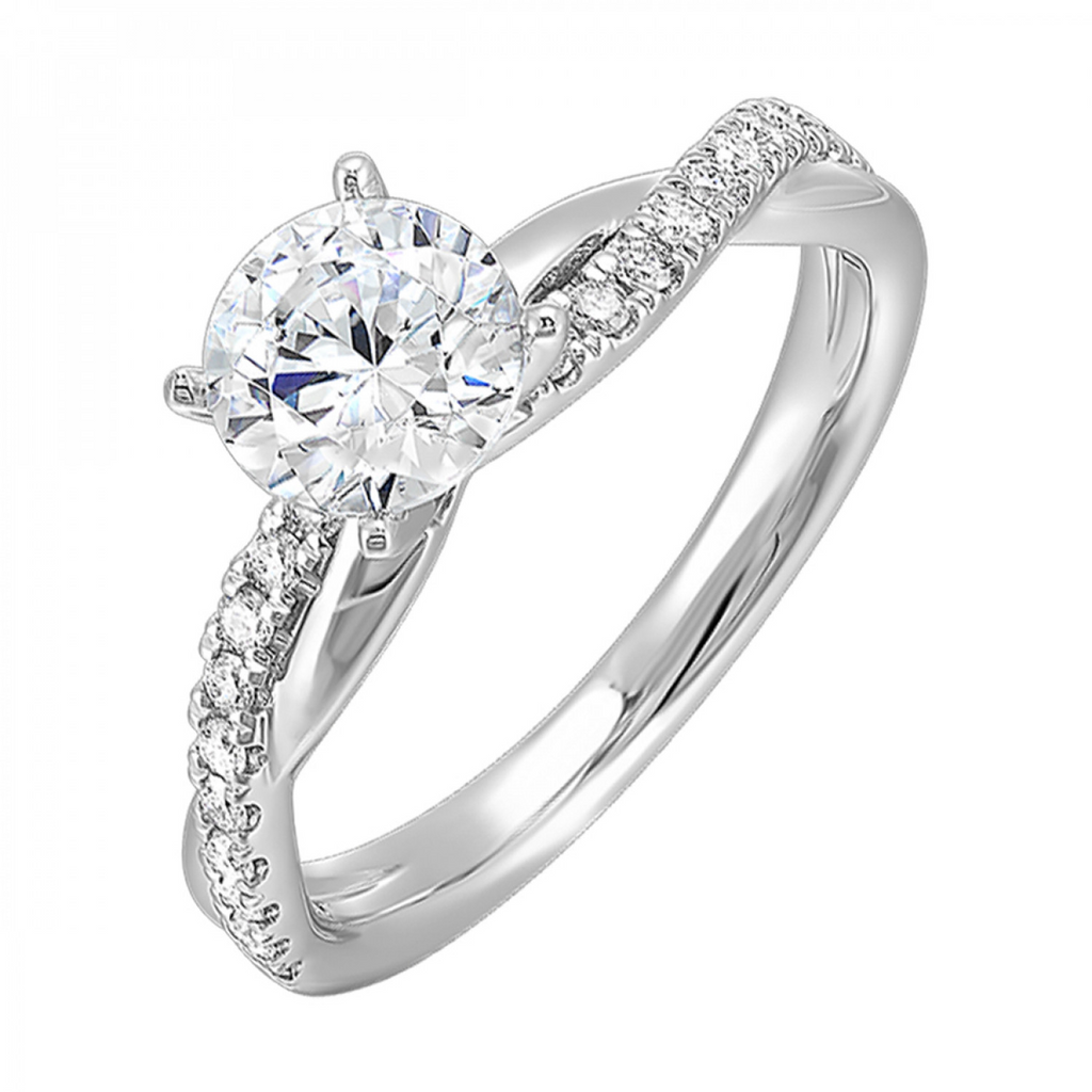 Lady's White 14 Karat Engagement Ring 20 0.20tw Round SI2 Diamonds Finish: polished
Gender: Ladies