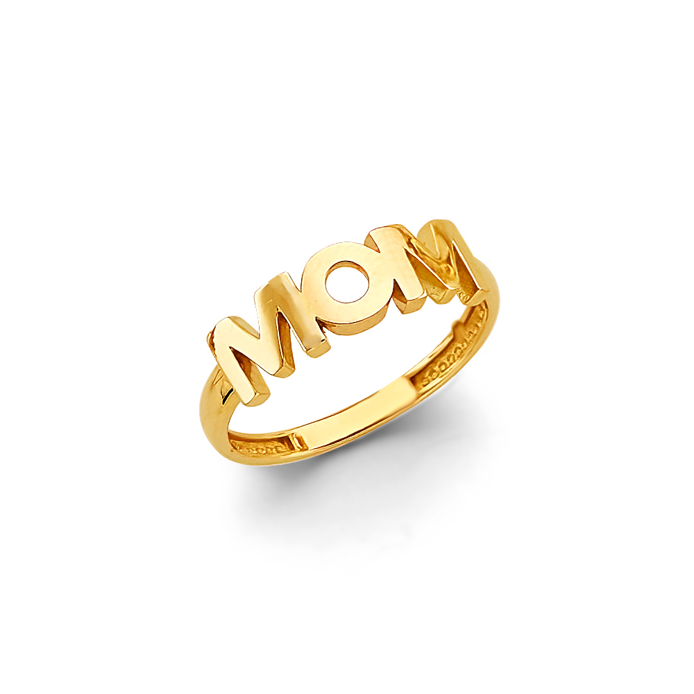 Lady's Yellow 14 Karat Mom Ring