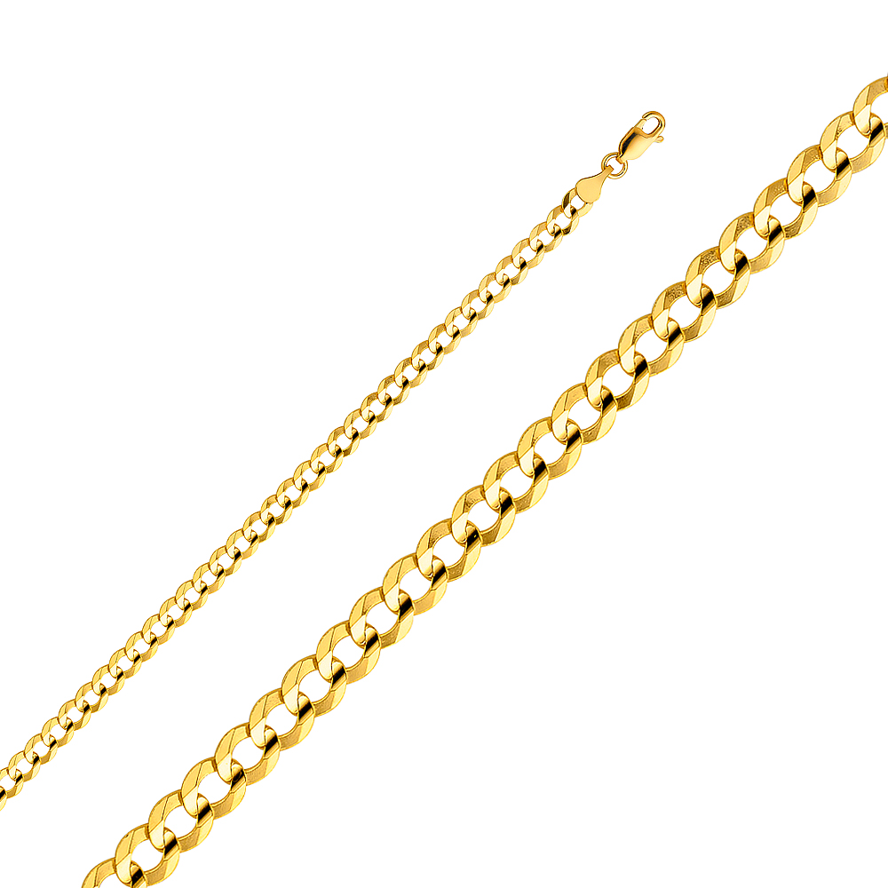 Gent's Yellow 10 Karat Bracelet Style: Cuban
Length: 8" 5mm