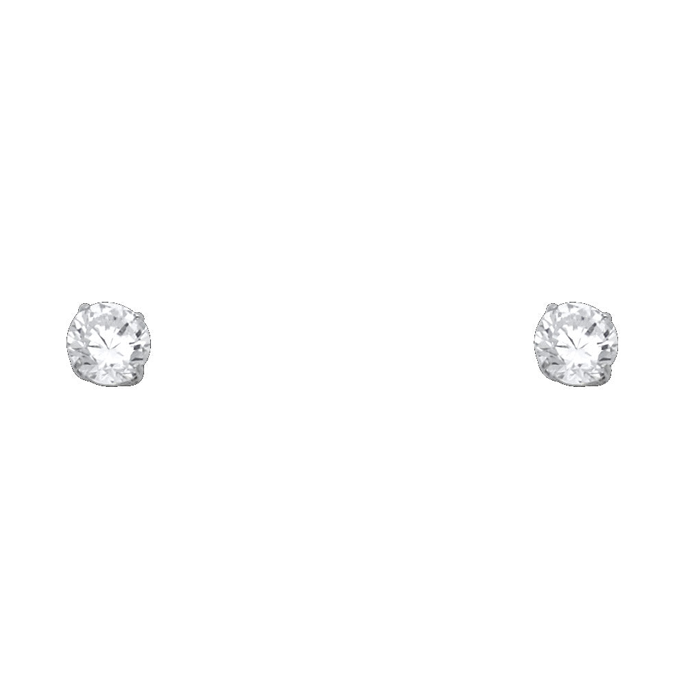 Lady's Yellow 14 Karat Stud Earrings Finish: Polished
Length: 5