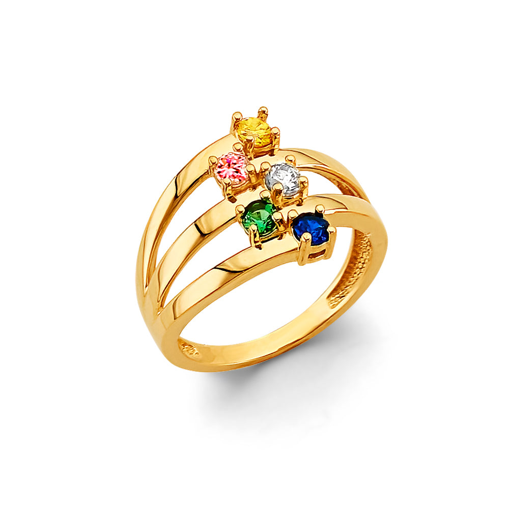 Lady's Yellow 14 Karat Fashion Month Ring Gender: Ladies