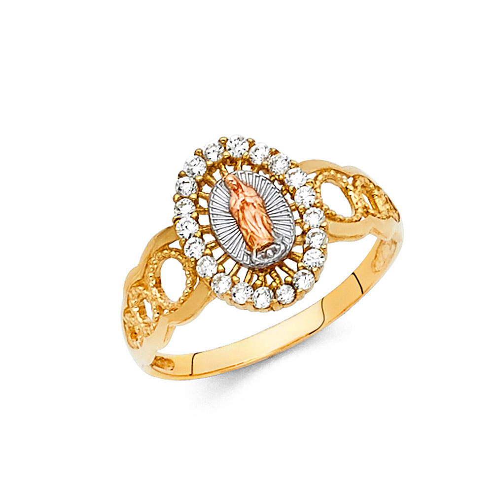 Lady's Two-Tone 14 Karat 2T Guadalupe Ring