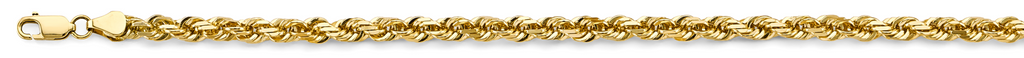 Gent's Yellow 14 Karat Bracelet Style: Rope
Length: 8.5"