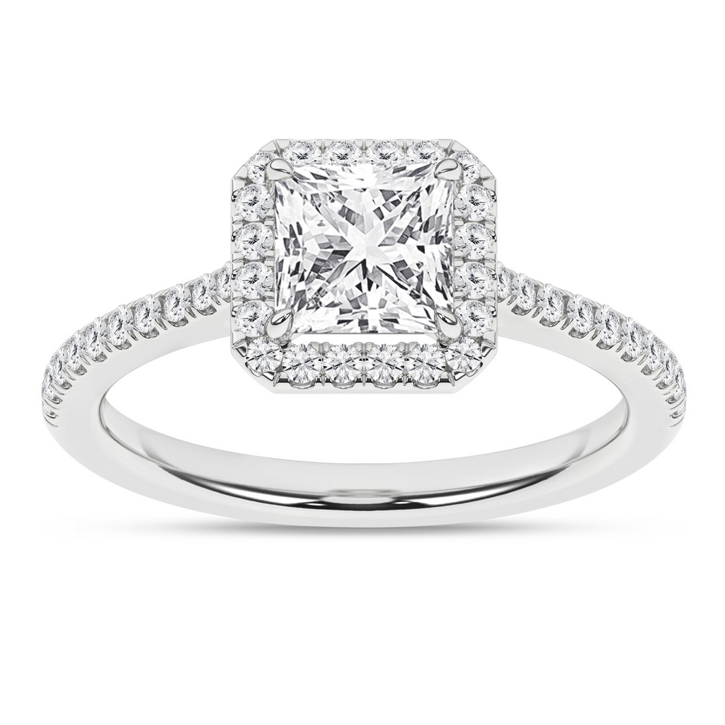 Lady's White 14 Karat Engagement Ring one 1.03ct Princess F VS2 Lab Grown Diamond
40 24.00tw Round E/F VS2 Lab Grown Diamonds Style: Halo
Finish: polished
Gender: Ladies