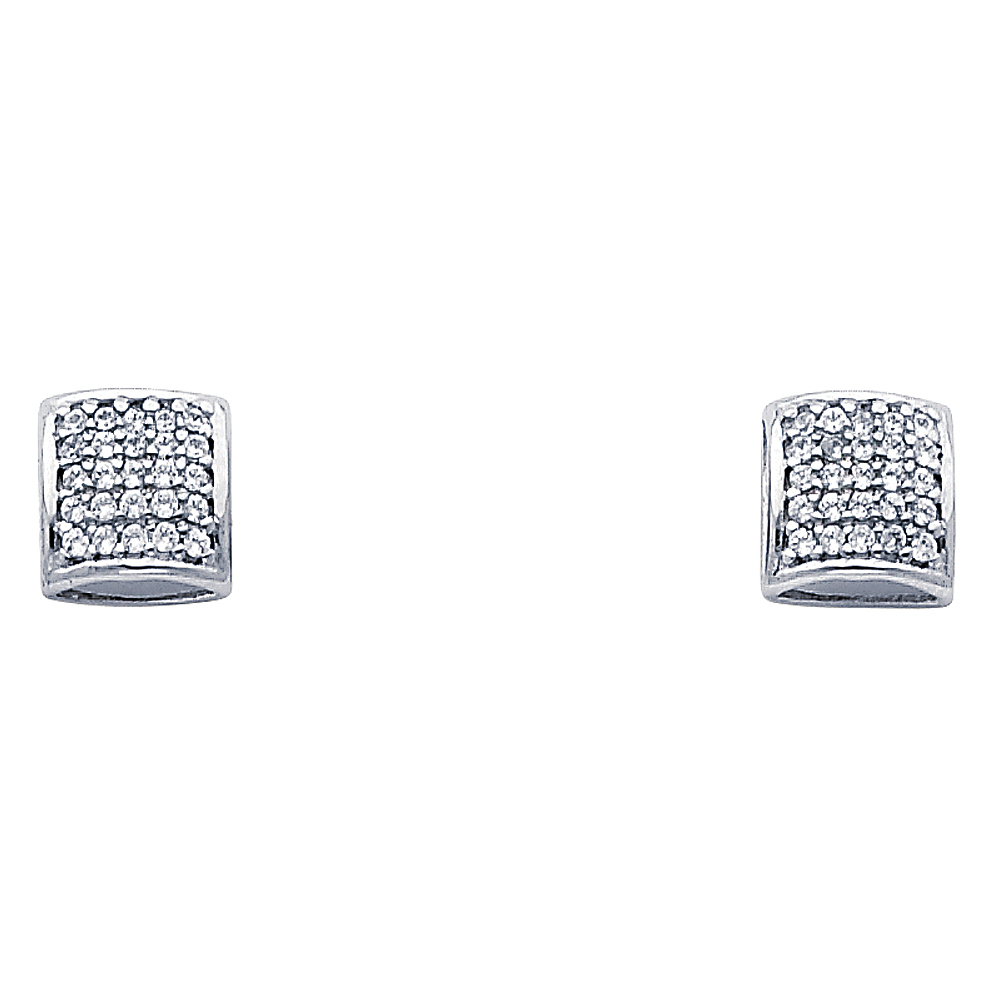 Lady's White 14 Karat Earrings Length 7 Style: Fancy
Finish: Polished