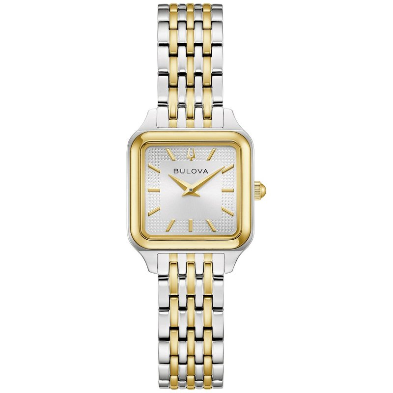 Ladies Stainless Steel Bulova Sutton 
Color: Two-Tone
Finish: polish