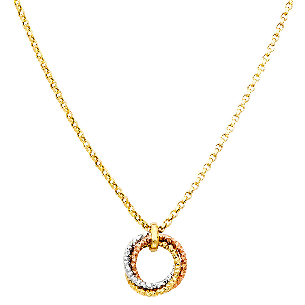 Lady's Yellow 14 Karat Necklace Length 18
