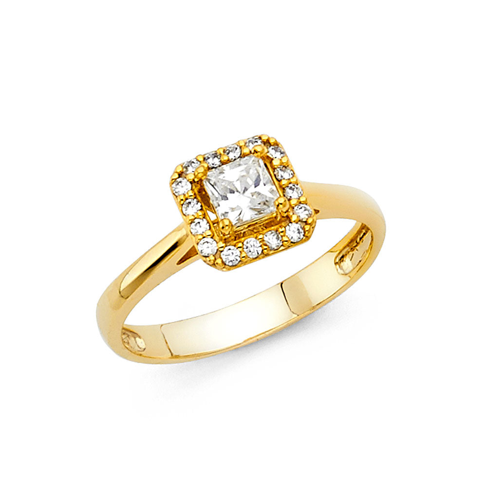 Lady's Yellow 14 Karat Fashion/engagement Ring Length 1.5