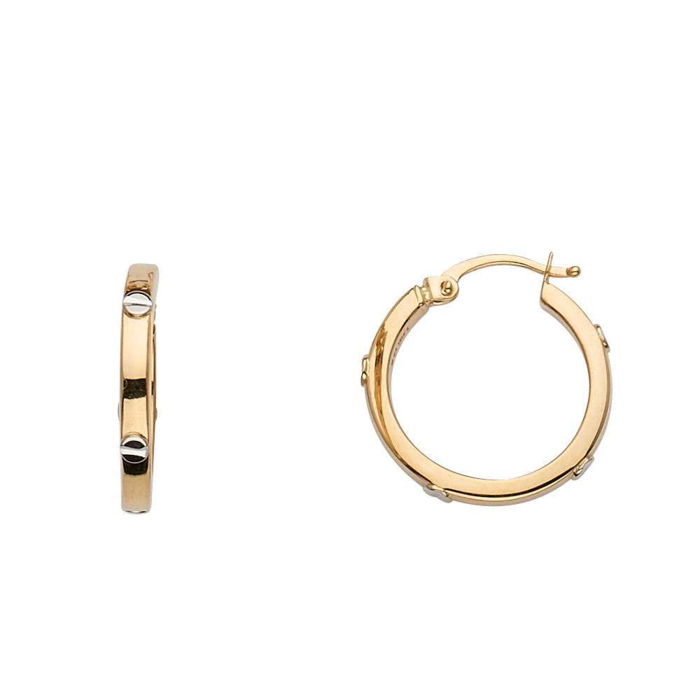 Lady's Yellow 14 Karat Earrings w/screw Finish: Polished
Length: 16.1