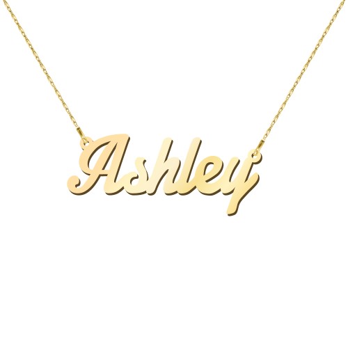 Customize any name in 14k gold