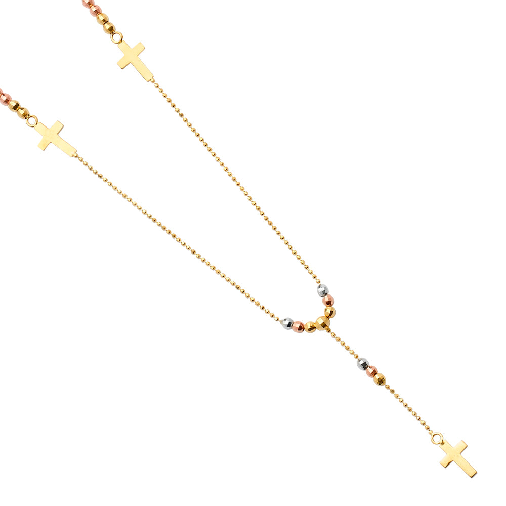 14 Kara 2.5 M ball Rosary Two-Tone
Length: 18"
Gender: Unisex